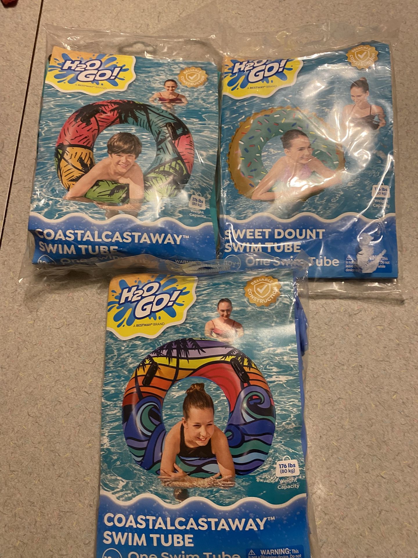 Three H2O Swim Tubes