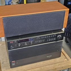 Audiophile System: Adcom GFA-555 Amp + GTP-450 Preamp + Totem Mite-T Center