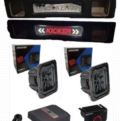 CHEVY SILVERADO GMC SIERRA 2019-2025 Full Bas Packages Kicker Audio Installed