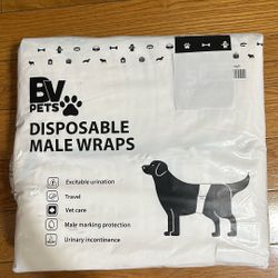 Disposable Male Wraps For Dogs ( Medium) 