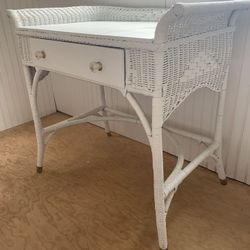 Antique Rattan Desk