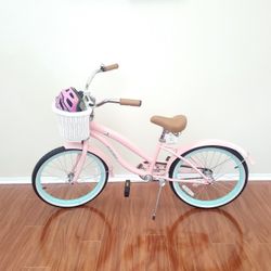 Like New 20" Aceger Bike With Pink Basket And Helmet ($145 Without)