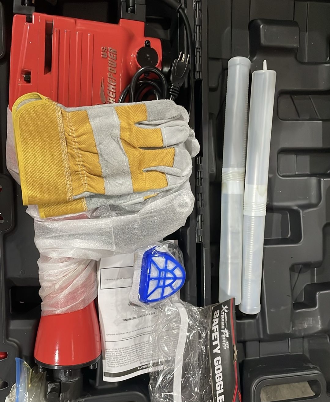2200-Watt Heavy-Duty Electric Jackhammer Demolition Hammer Concrete Breaker Tool Kit