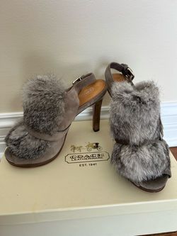 Coach open toe shoes