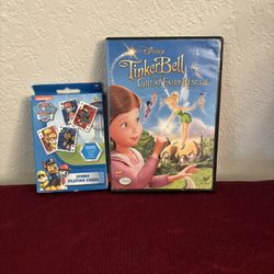 Tinkerbell DVD And Paw Patrol Jumbo Playing Cards