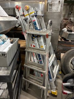 Little giant ladders, scaffolding