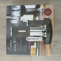 Rabbit 8-piece Electric Wine Set Corkscrew
