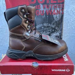 WOLVERINE BOOTS COMPOSITE TOE WATERPROOF SIZE 10 ONLY 