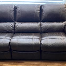 Leather Sofa- Electric Recline (Ashley Furniture)