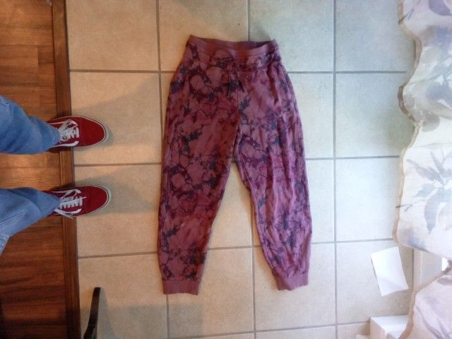 Drawstring Marble-TyeDye Sweats
