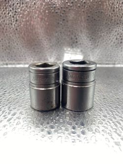 Snap-on Tools F201 3/8" Drive 5/8" & F181 9/16” SAE 12-Point Shallow Sockets