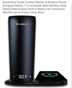 Brookstone - brand new tumbler warmer & charger