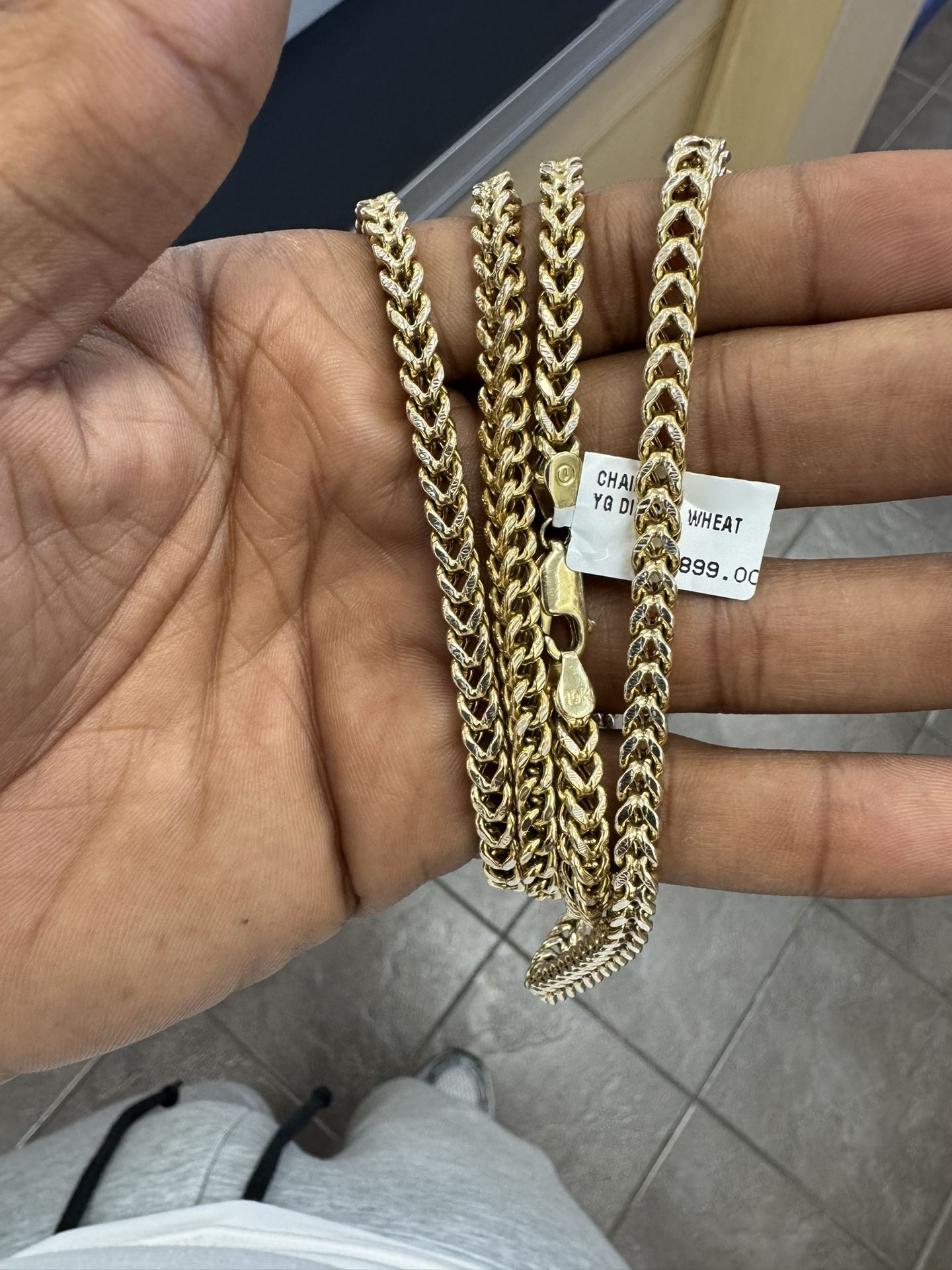 Brand New Gold Franco Chain