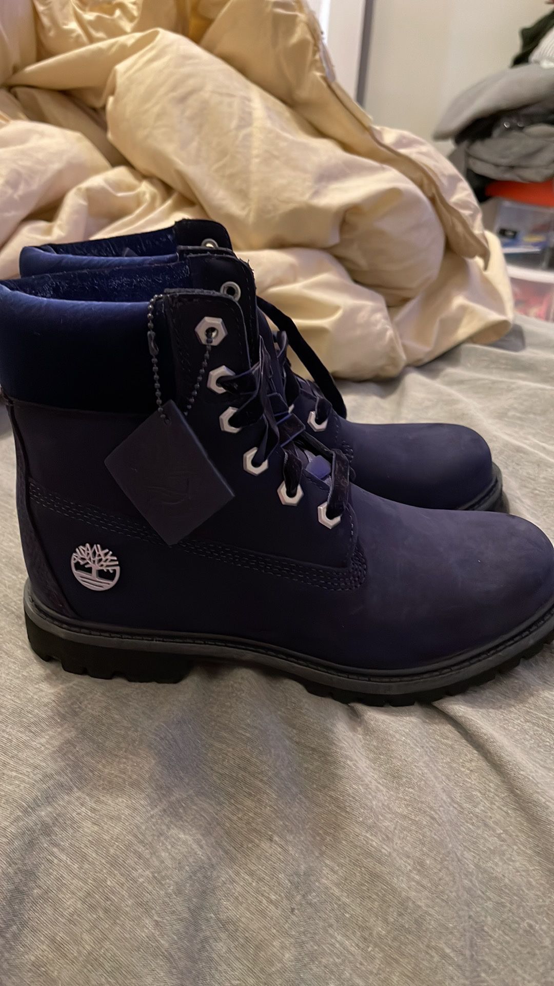 Womens Navy Blue Timberland Boots