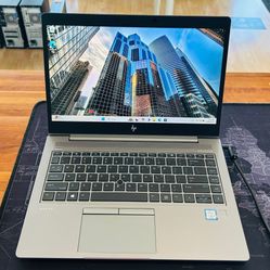HP ZBook 14” Mobile Workstation Core i5-8265u 8GB 256GB SSD Radeon Pro Wx3200 4GB VRAM