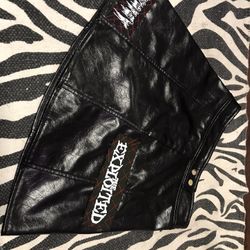 Leather Patched Skirt