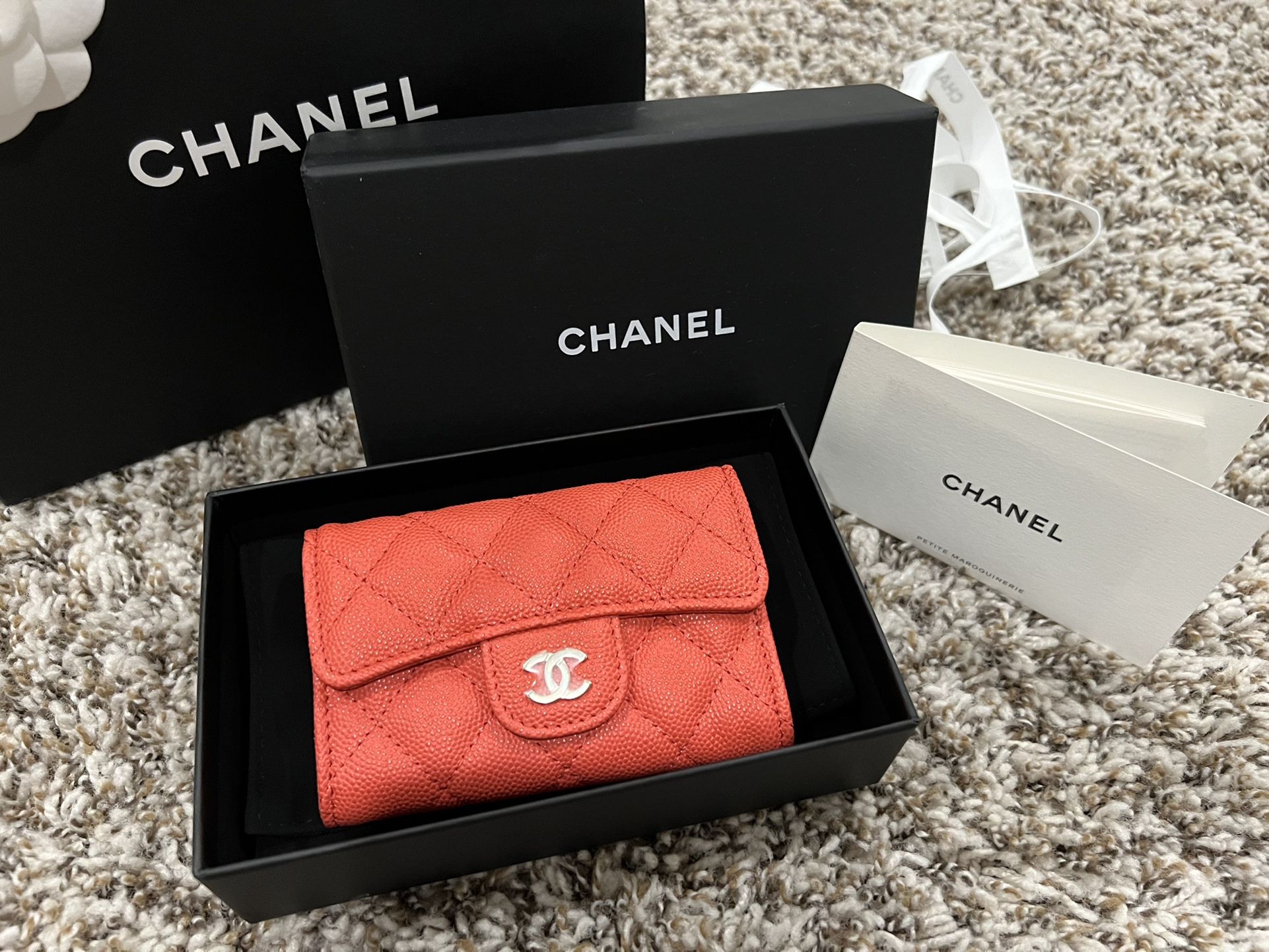 BRAND NEW CHANEL CARD HOLDER WITH RECIEPT AND ALL PACKAGING