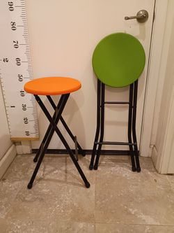 Folding stools new condition $15 each or $25 for the pair.  Cash only please