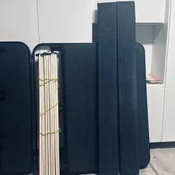Solid Metallic Frame Full Size Bed