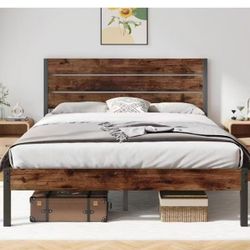 ❤️ Queen size bed frame wood $70