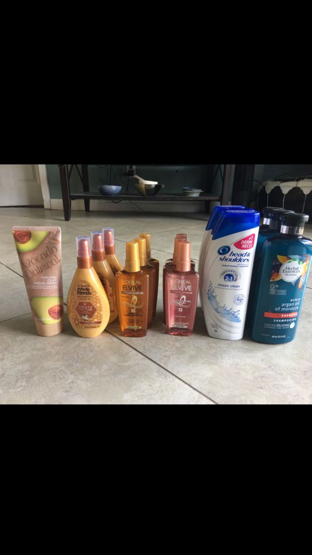 Hair products and Face Mask
