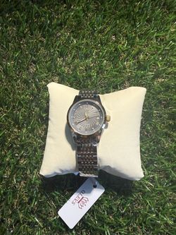 Olevs Silver and Gold Dress Watch
