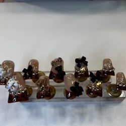 Hello Kitty Leopard Print Nails 