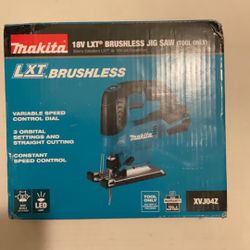 Brand New Makita 18 Volt LXT Brushless Jig Saw ( Tool Only ).           140 Firme en Precio.        140 Firm on Price.