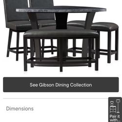 Dining Table Set 6 Pcs 