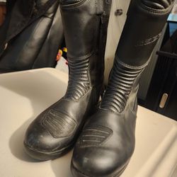 Gearne Black Rose Motorcycle Boots