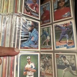 Folder Of Baseball Cards