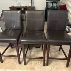 3 Bar Stool Chairs 