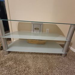 Glass TV stand