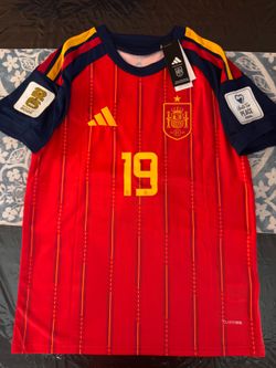 Spain 2026 World Cup ‘Lamine Yamal 19’ sizes Small, Medium, Large, 2XL Home Jersey