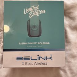NIB BeLink x Beat Wireless Bluetooth Headphones w/ Microphone- Teal