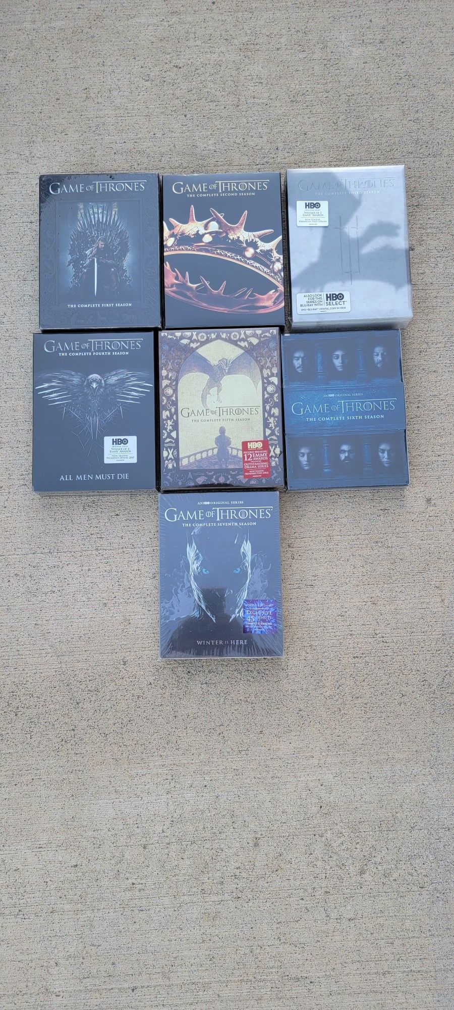 Game of Thrones Season 1 To 7. New. $90 OBO