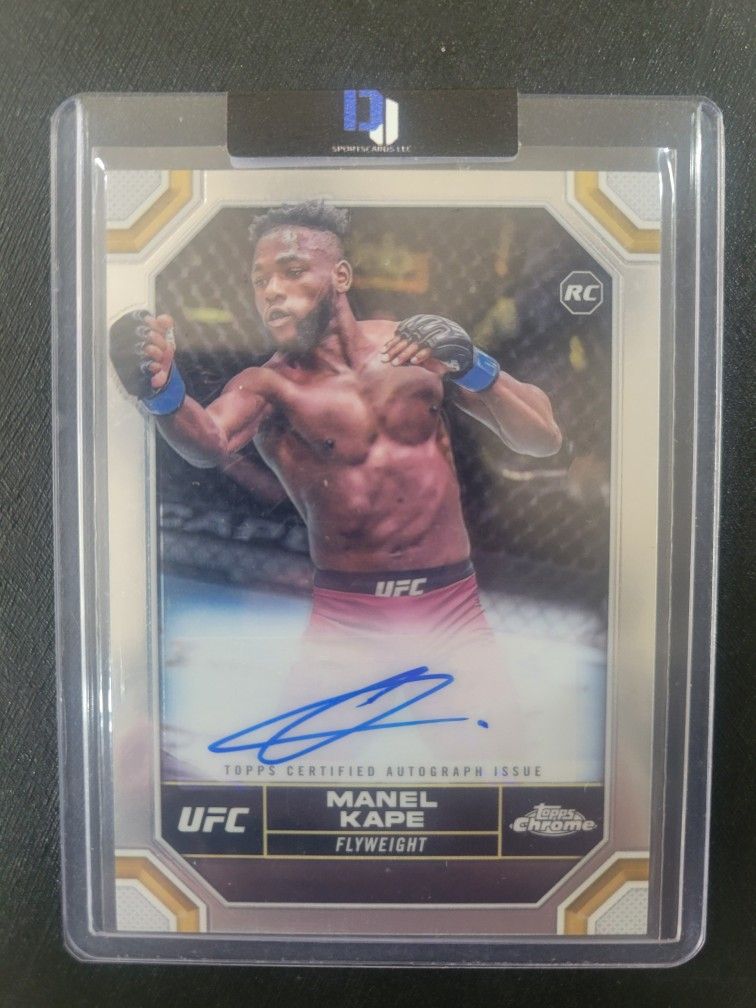 Ufc Manel Kape Autograph Card RC topps Chrome