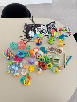 Large Baby Toy Lot – Montessori, Sensory Toys, Teethers, Rattles & Activity Toys