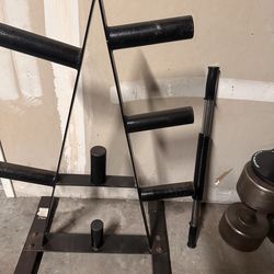 Olympic weights stack rack