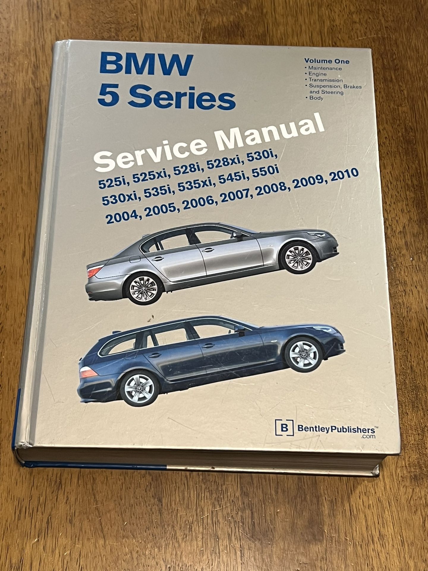 BMW Bentley Service Manual 528,535,550 5Series From 2004-2010