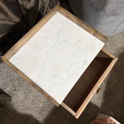 Marble top night table