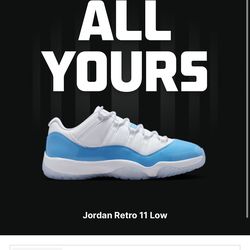 Jordan 11 low university blue size 13