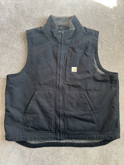 Carharrt Denim Sherpa Vest