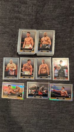 110 TOPPS CHROME BOXING CARDS JONES DE LA HOYA GARCIA FURY LEWIS BUTTERBEAN BAM ETC ONLY 40 DOLLARS