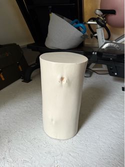 Side table stump wood