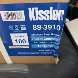 12" Faucet Flex Hoses