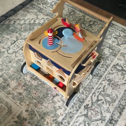 Wooden Baby Walker/activity Center