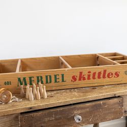 Vintage Merdel Skittles no 401 Wooden Table Game