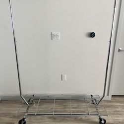 Professional Wardrobe Clothing Rack + Bottom Shelf