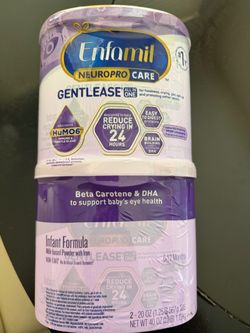 2-PACK Enfamil Gentlease Neuropro Care Infant Formula 20oz